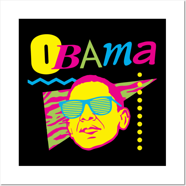 Obama - 80s Wall Art by TheAnchovyman